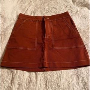 Burnt Orange Zara Skirt